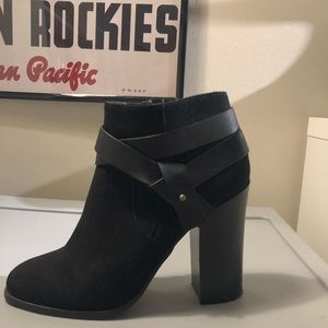 Black Suede Booties (barely worn!)